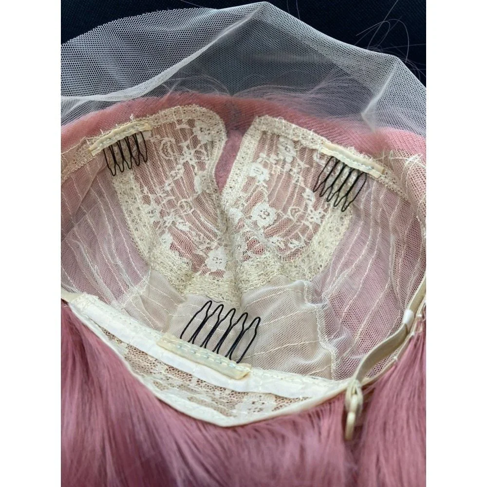 Pink Straight Lace Wig